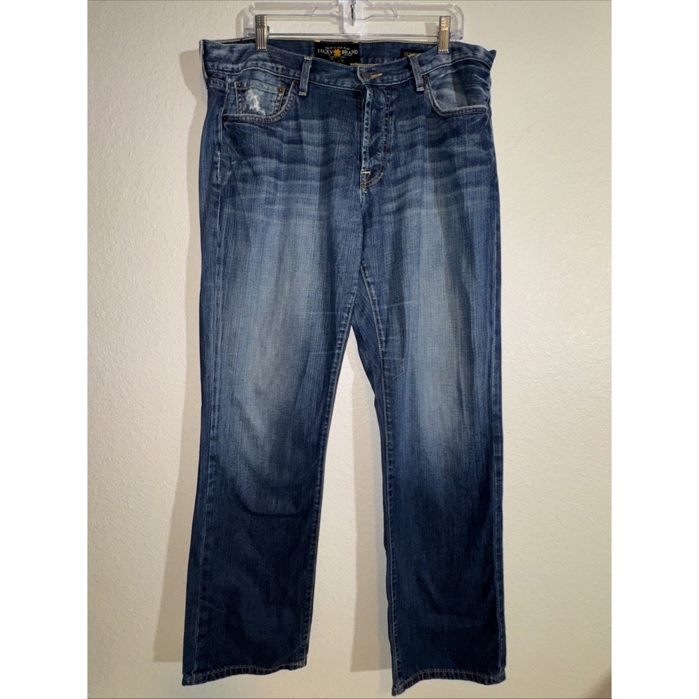 Vintage Lucky Brand Jeans Men's Size 36X32 Yin Yang LUCKY ME Y2K - Picture 5 of 16
